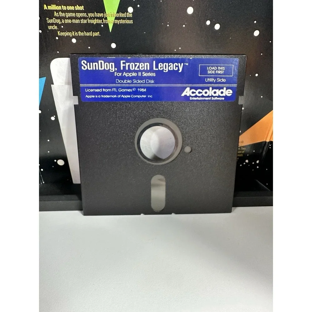 Vintage Apple II Game SUNDOG: FROZEN LEGACY Accolade 1985